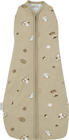 Meyco Baby-Waldtiere-Cocoon-Wickelschlafsack – Sand – 4–8 Monate – 70 cm – 0,3 Tog