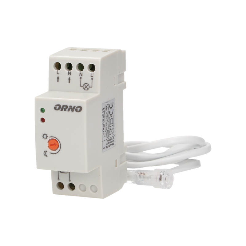 Orno twilight sensor met externe ip sonde 65, 3000w