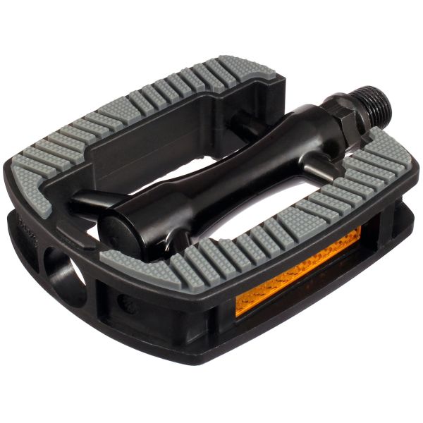 Marwi Pedal Set sp -821 mit Aluminiumhaus - Anti -Slip - glänzend schwarz mit grauem Inlay (Workshop -Verpackung)