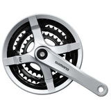 Shimano Kurbelgarnitur 6 7 8-fach – 175 mm – 48 38 28 Zähne – Silber