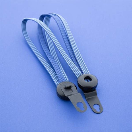 Qibbel Widek Spanngurt Venture 24 schwarze Klammern blau weiß