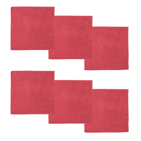 Ddddd Mikrofasertuch Billie 30x30cm rot Packung mit 6 Stück
