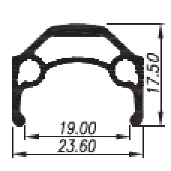Rim Primax E Str19 26 559 x 19C - 36 Löcher - Spaak 14 Französisches Ventil - Silber mit Bremskante