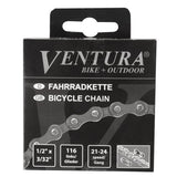 Ventura-Kette 8-Gang 1 2 x 3 32 116 Glieder – inklusive Schließglied