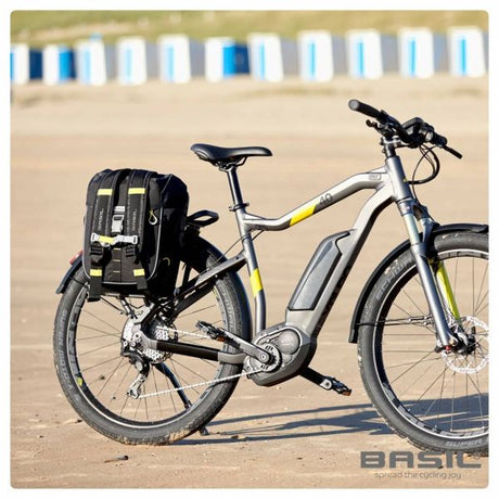 Basilikum Miles Dawypack - Sporty Bicycle Bag - Unisex - schwarzer Kalk