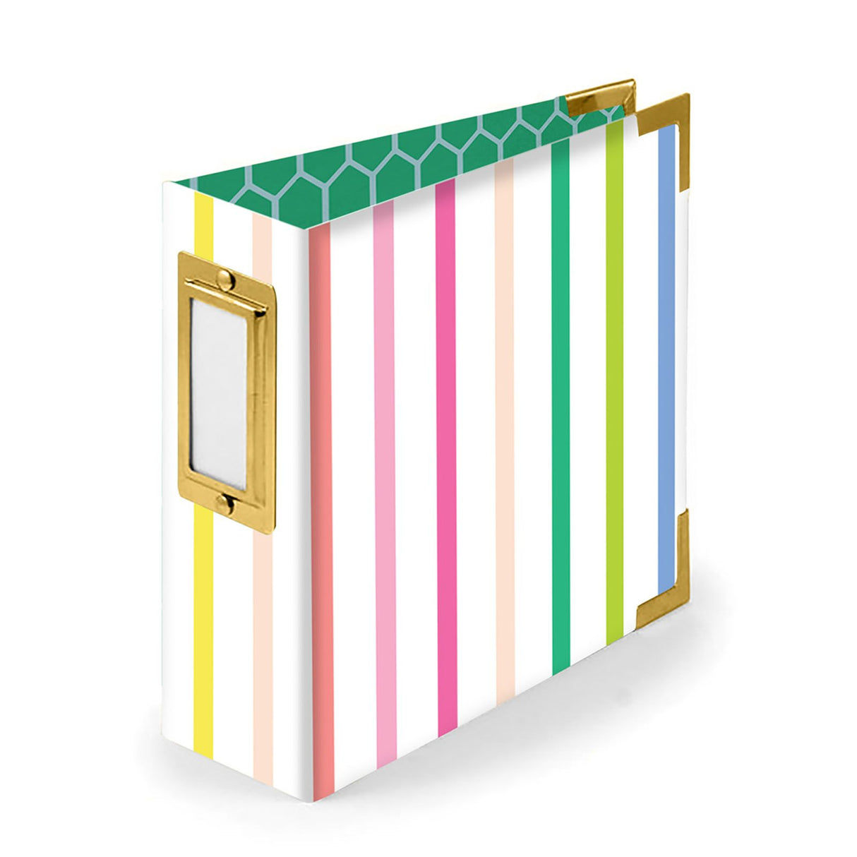 Wir machen: • Papierumwickeltes Album gestreift 10,1 x 10,1 cm