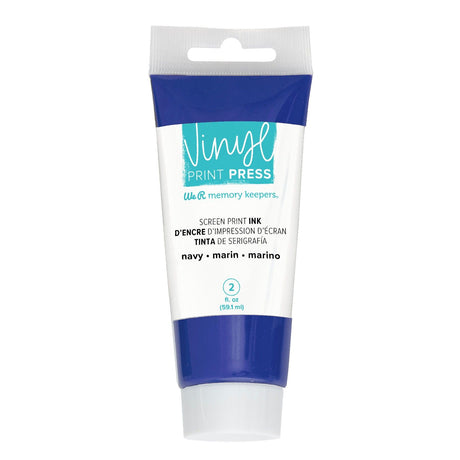 Wir sind Hersteller • Siebdrucktinte für Vinyldruckmaschinen, Marineblau, 59 ml