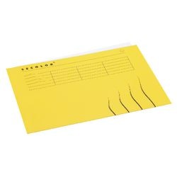Aktenordner djois secolor a4 gelb 225 g m² Karton beidseitig