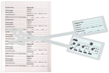 Eichner Rad-Reifenanhänger-Set Rad Reifenanhänger 100er Pack