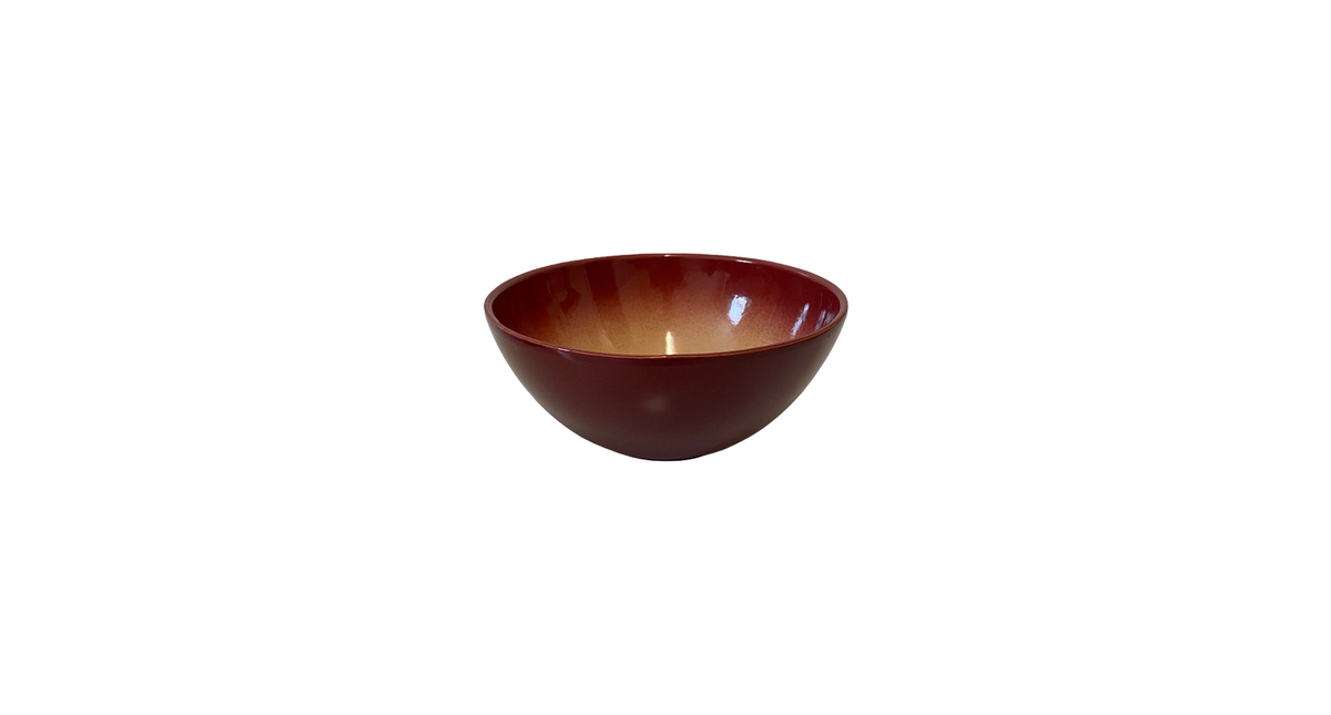 Rome smooth bowl bordeaux 23cm