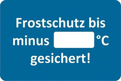 Eichner Kundendienstaufkleber Aufkleber Frostschutz Kundendienstaufkleber