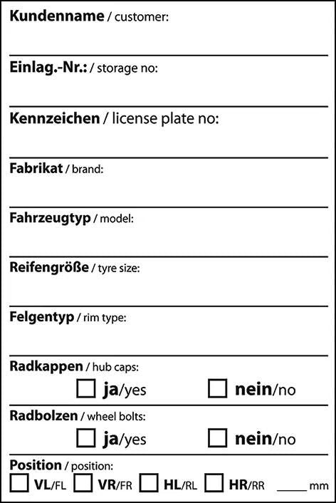 Eichner Reifenaufkleber Radbeschriftung empf. .