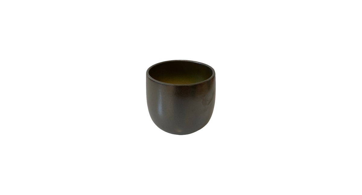 Sphere smooth flowerpot metaal 15cm