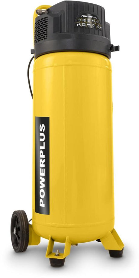 Powerplus – gelb – powx17500 – gebürstet – Kompressor – kein Öl 1500 W 50 l