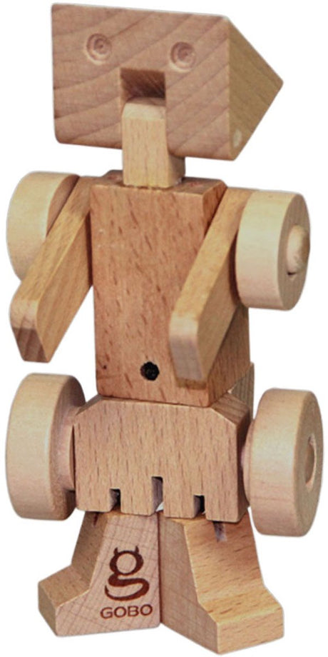 Primi passi – verwandelnde Roboterschaufel aus Holz