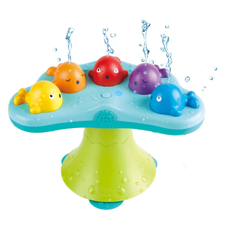 Hape Musikalischer Walbrunnen – Badespielzeug mit Musik und Wasserstrahlen, ab 18 Monaten