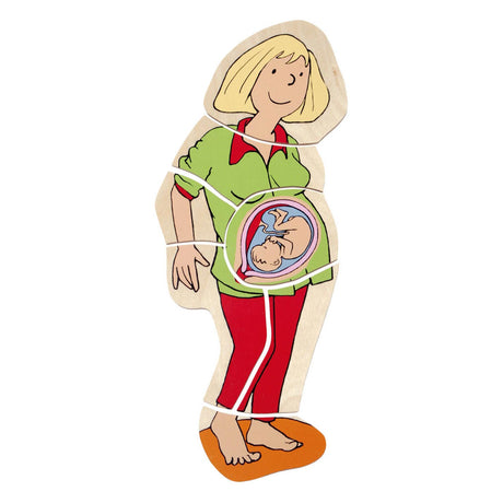 Beleduc Holzschichtenpuzzle Schwangerschaft