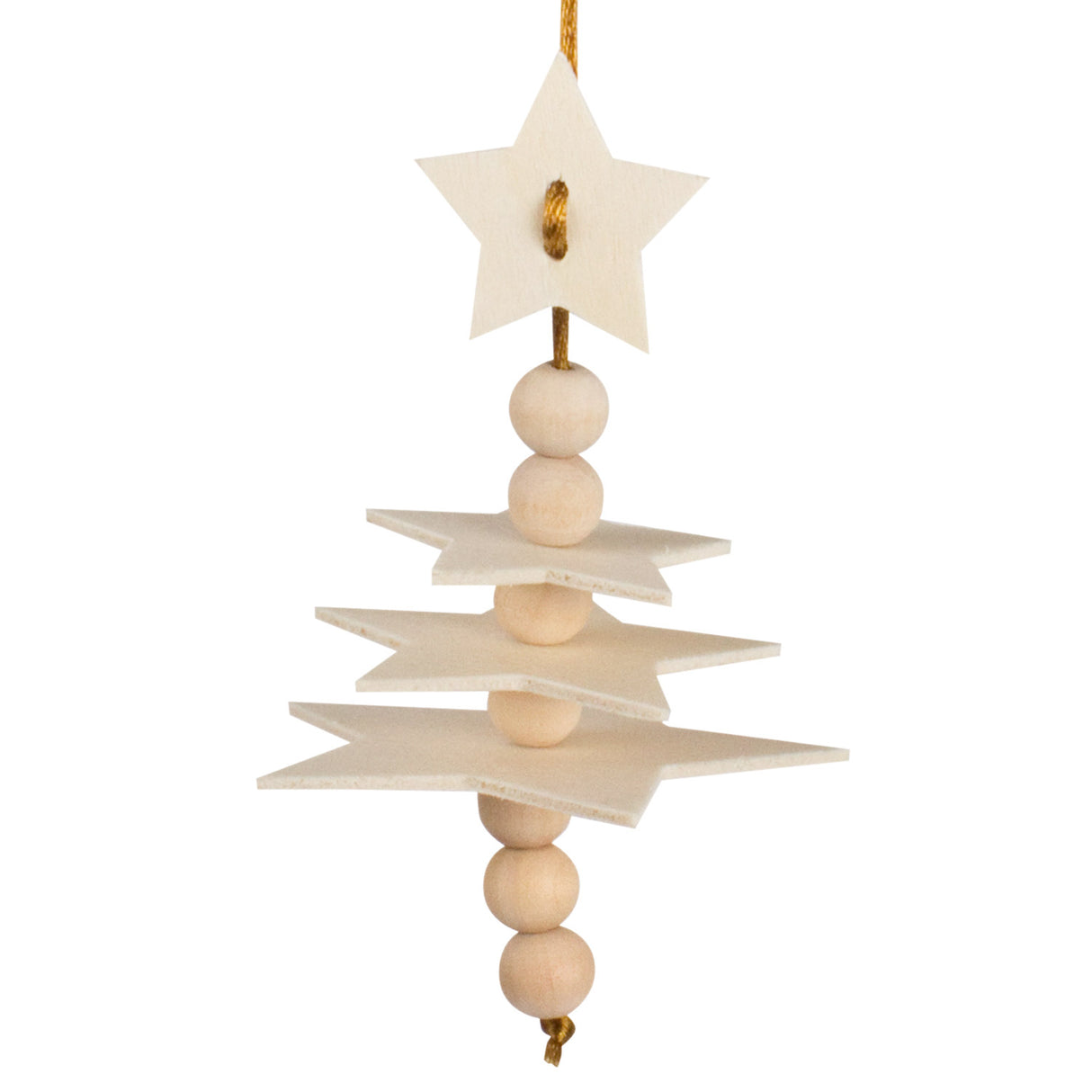 Färben Sie Ihr eigenes Weihnachtshänger-Set Stern