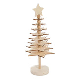 Färbe deinen eigenen hölzernen 3D -Weihnachtsbaum