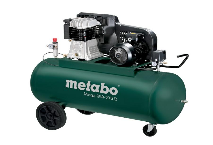 Metabo megacompressor 650-270 d 400v 270l 11bar 520l min olie
