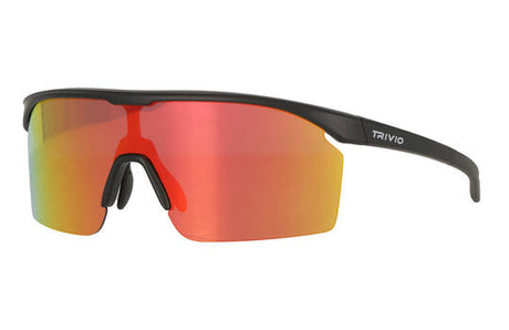 Trivio – Fahrradbrille Noa Black Revo Red mit extra transparenter Linse