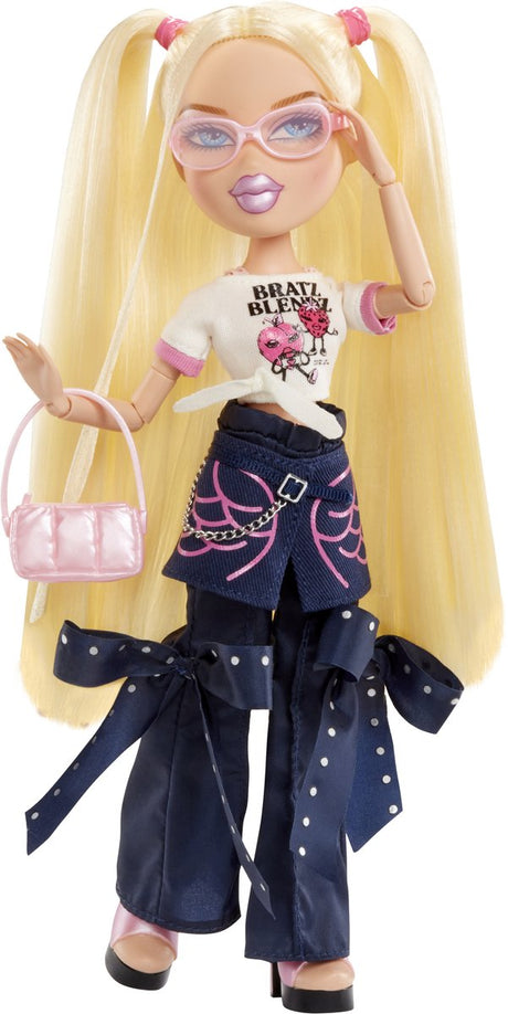 Bratz-Styling-Modepuppe Cloe mit anpassbarem T-Shirt für Sie und Accessoires
