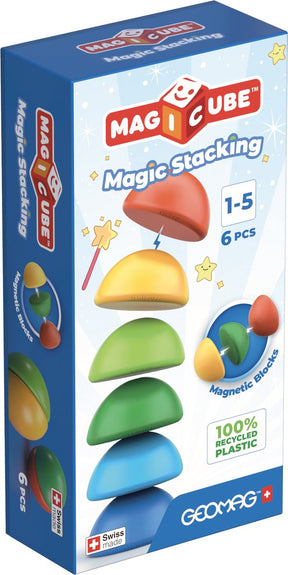 Geomag Magicube Recycling – magnetische Bausteine ​​– 6-teilig – ab 1 Jahr