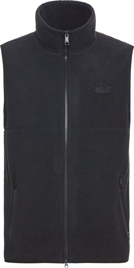 Jack Wolfskin Lite Curl Weste M Herren Outdoorbodywarmer-Schwarz