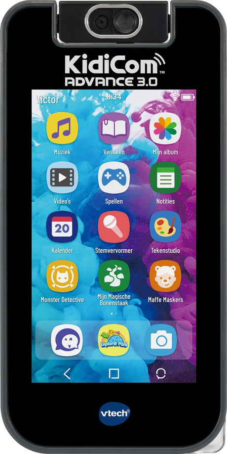 Vtech Toy Telefon Kidicom 3.0 Black Blue 3-Parts