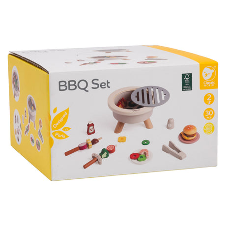 Classic world houten barbecueset - 30dlg.