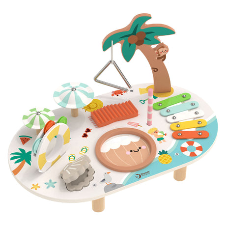 Classic world houten muziek tafel - strand