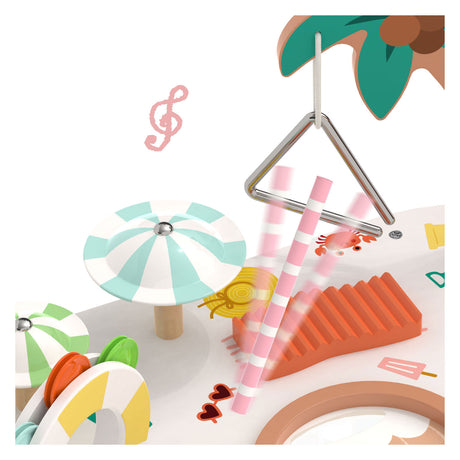 Classic world houten muziek tafel - strand
