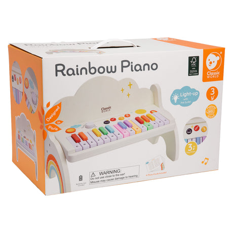 Classic world houten regenboog piano