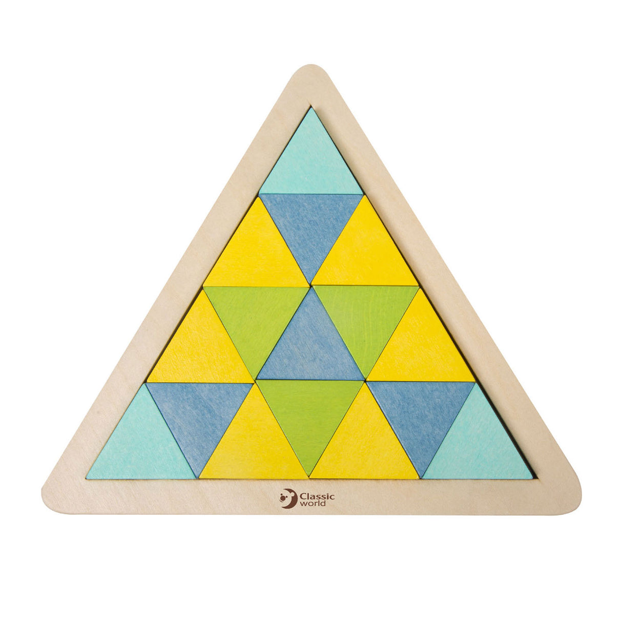 Klassisches Welt-Holzmosaikpuzzle, 67 Teile.