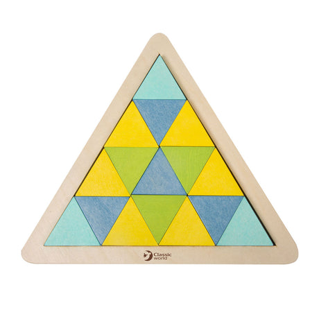 Klassisches Welt-Holzmosaikpuzzle, 67 Teile.