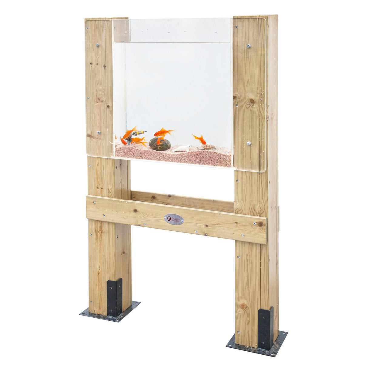 Classic World Wassertank aus Holz pflanzt Fische