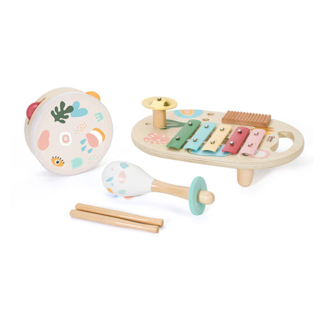 Klassische Welt Holzmusikinstrumente Set Iris