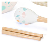 Klassische Welt Holzmusikinstrumente Set Iris