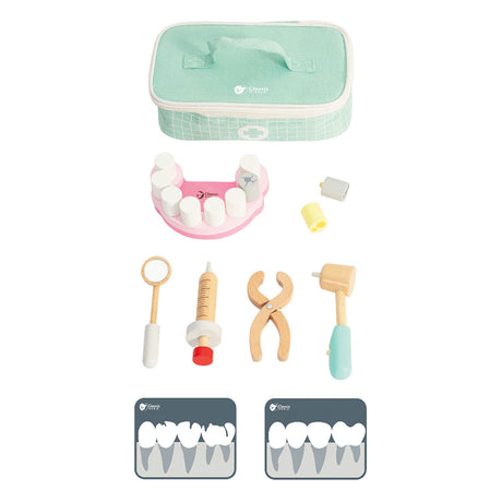 Classic World kleines Dental-Set, Arztkoffer, 18-teilig.