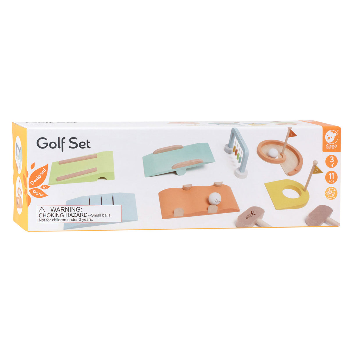 Klassiker World Wooden Golfset, 11dlg.