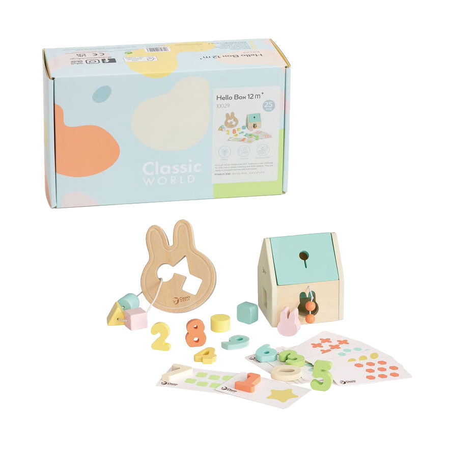 Klassische Baby-Hallo-Spielzeugkiste für 12–18 Monate