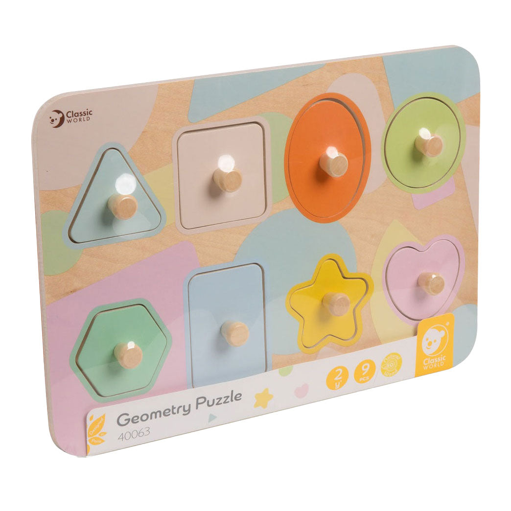 Klassische Welt Holzpuzzle formt Lernspielzeug 8 Teile.