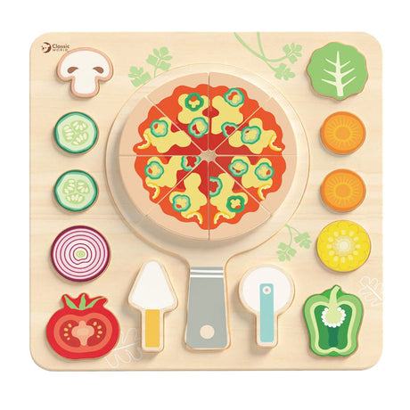 Classic World Holzformpuzzle Pizza, 22-tlg.