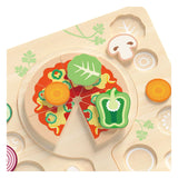 Classic World Holzformpuzzle Pizza, 22-tlg.