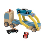 Lobbes Toys BV Classic World Holztransporter mit 3 Autos