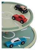 Classic World Vintage-Holzgarage mit Autos, 11-tlg.