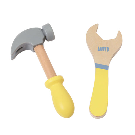 Classic World Werkzeuggürtelspielzeug aus Holz für Kinder, 10 Stück.