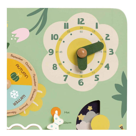 Klassischer Welt-Holzkalender in englischer Sprache in einer Box – uni