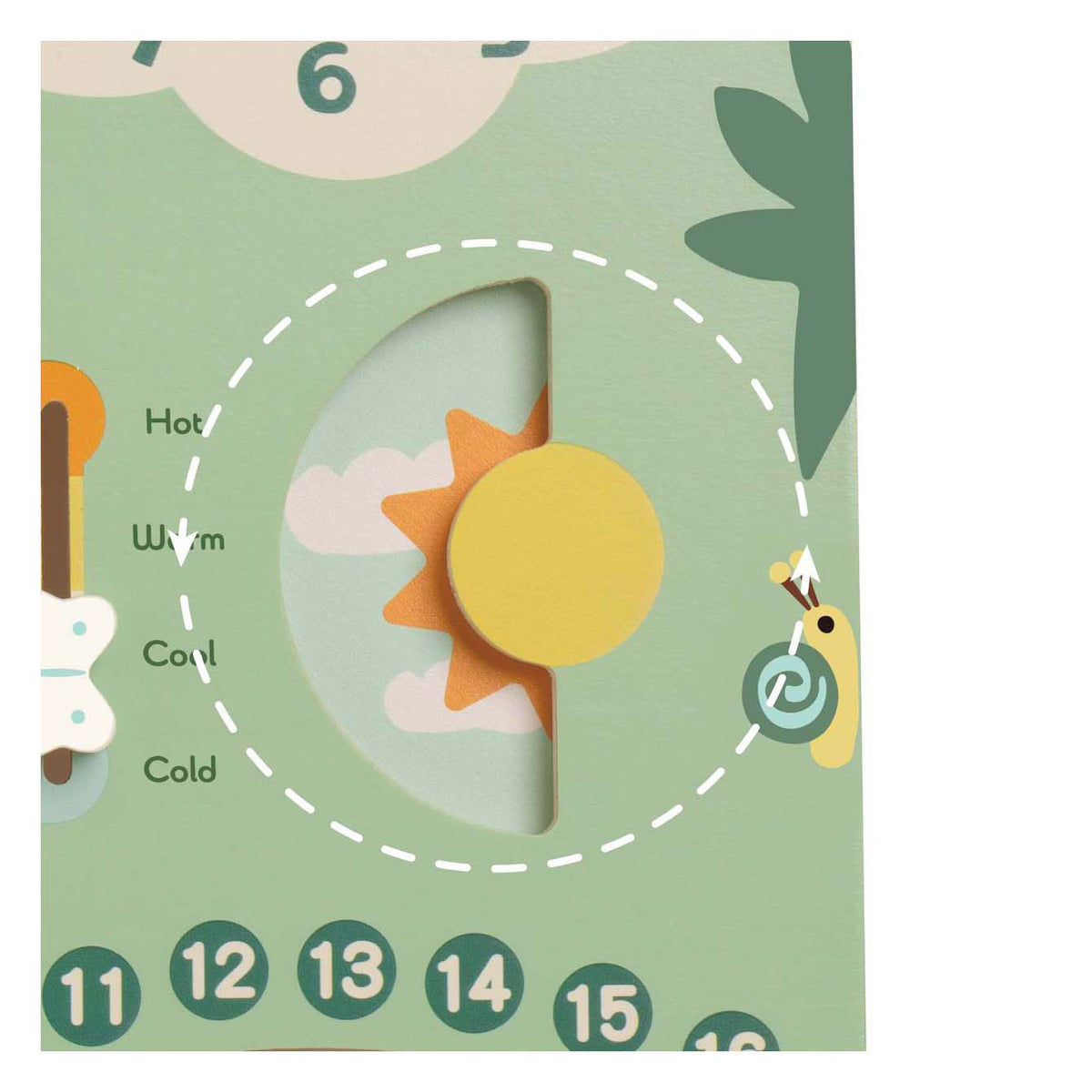 Klassischer Welt-Holzkalender in englischer Sprache in einer Box – uni