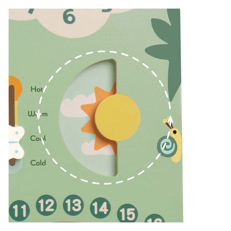 Klassischer Welt-Holzkalender in englischer Sprache in einer Box – uni